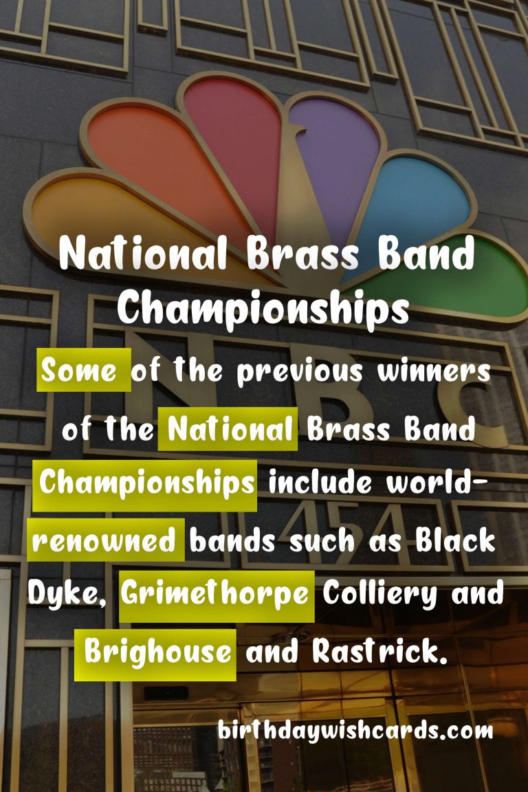 National Brass Band Championships – July 27-28