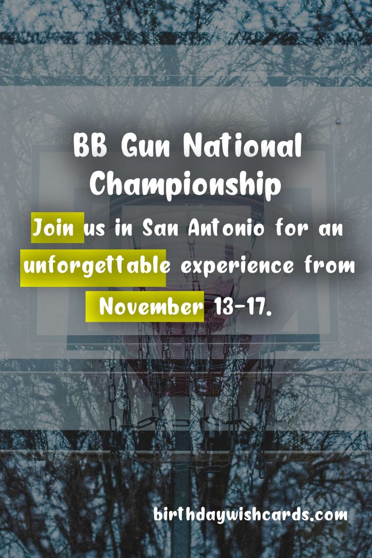 The Exciting World of BB Gun National Championship
