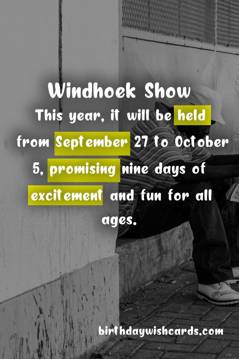 Experience the Thrills of the Windhoek Show – September 27 to October 5