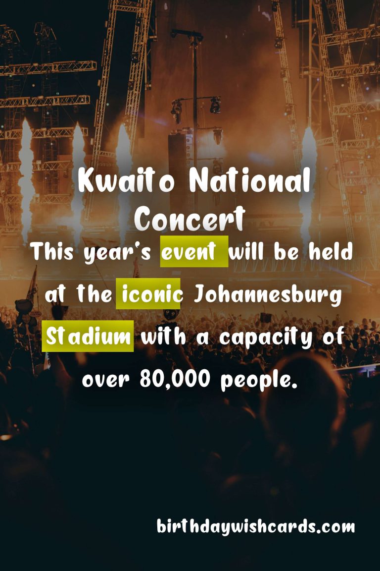 Kwaito National Concert – August 31