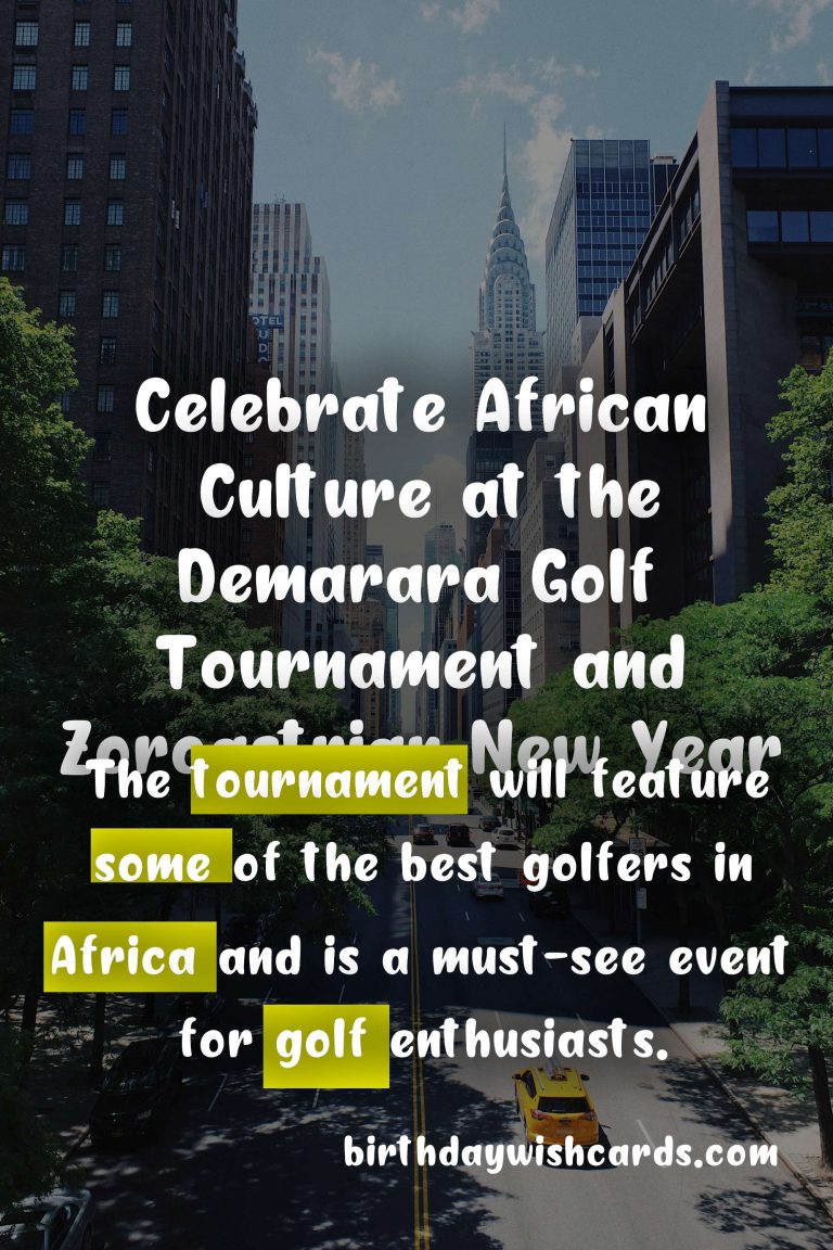 Celebrate African Culture and Traditions at the Demarara Golf Tournament on March 23-24 and Zoroastrian New Year on March 21