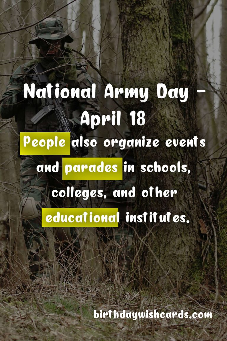 National Army Day – April 18