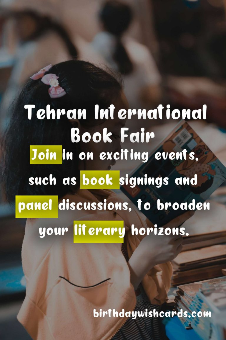 Discover the Excitement at Tehran International Book Fair – May 2-12
