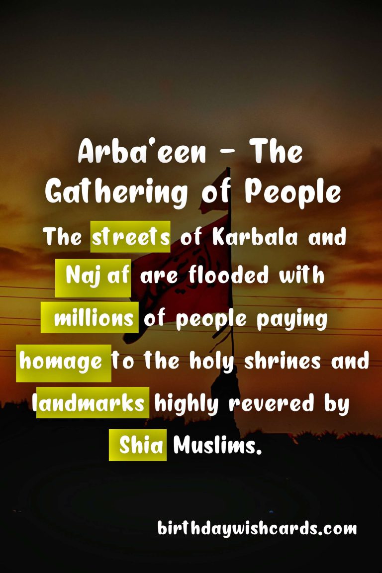 Arba’een – October 20: The Largest Gathering of People in the World