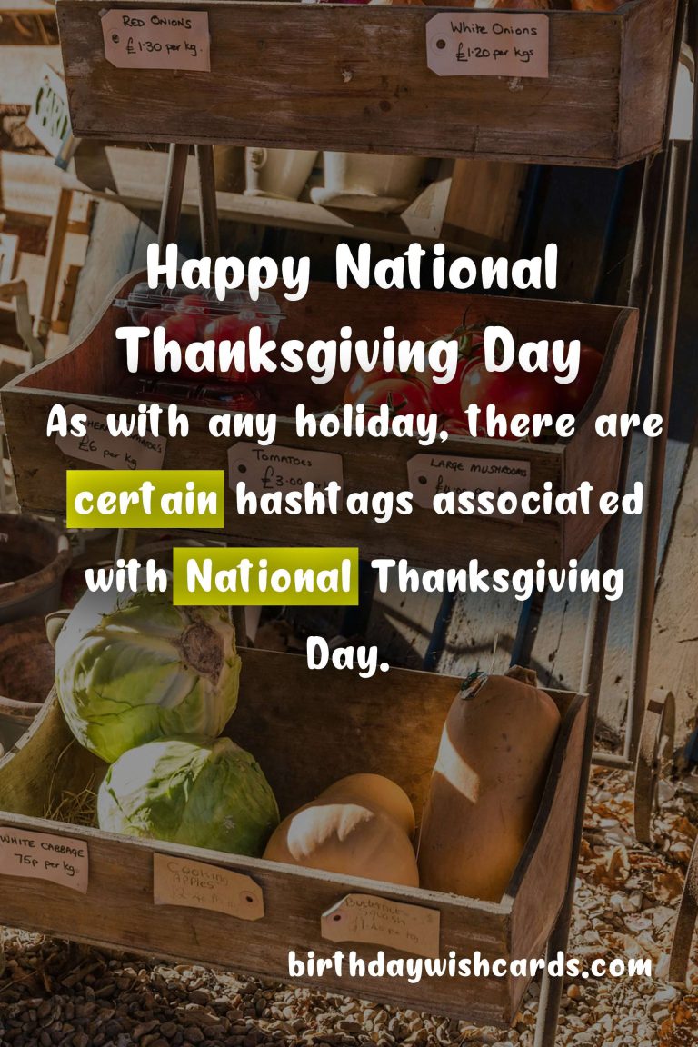 National Thanksgiving Day – Third Monday in October