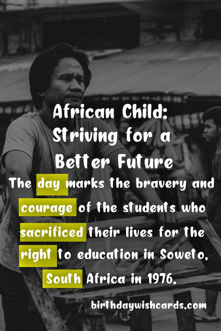 International Day of the African Child – June 16