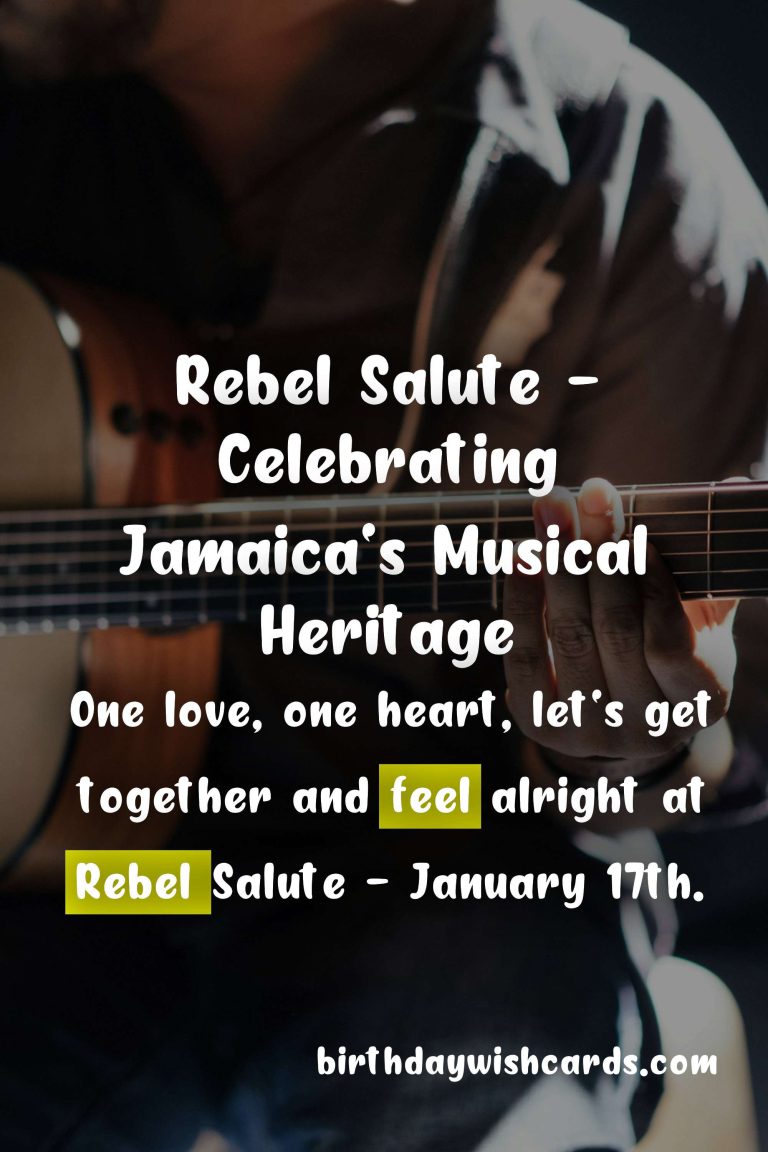 Rebel Salute – January 17th: Celebrating the Soulful Sounds of Jamaica