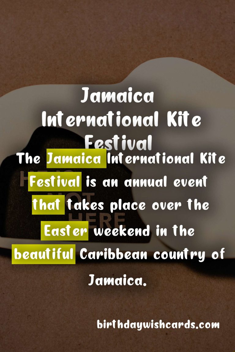 Jamaica International Kite Festival – Easter Weekend