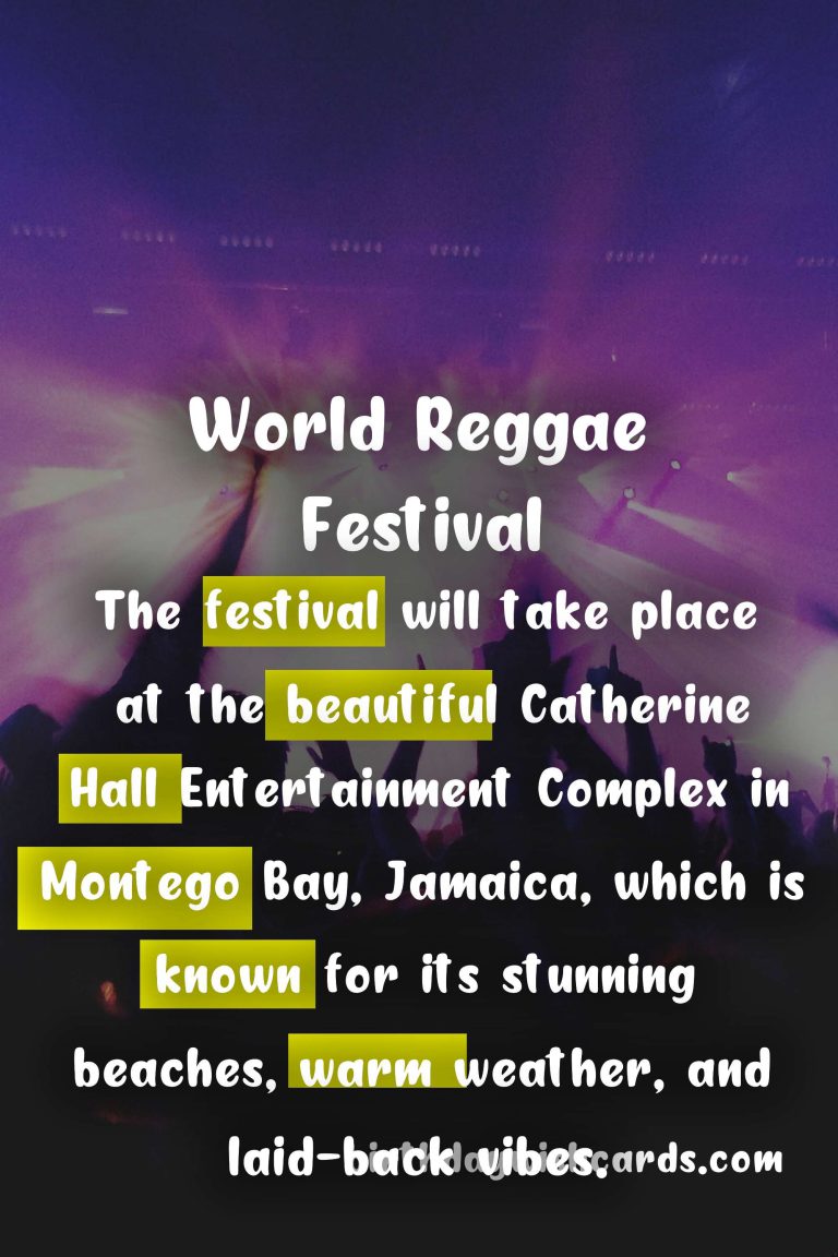 Experience the Best of Reggae Music at World Reggae Festival – September 5th- 8th