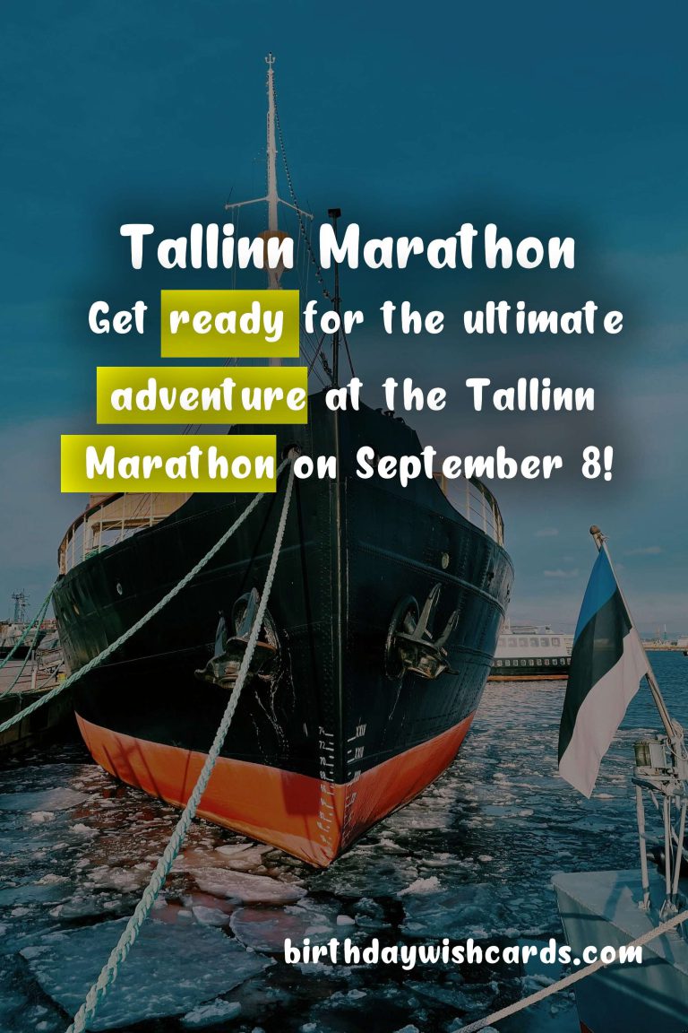 Experience the Thrill of Running in the Tallinn Marathon on September 8
