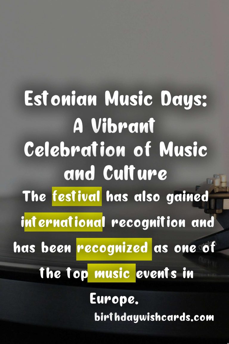 Experience the Rich Melodies of Estonian Music Days: April 5-14