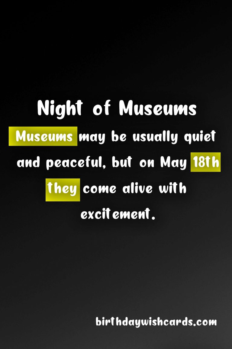 Celebrate the Night of Museums on May 18