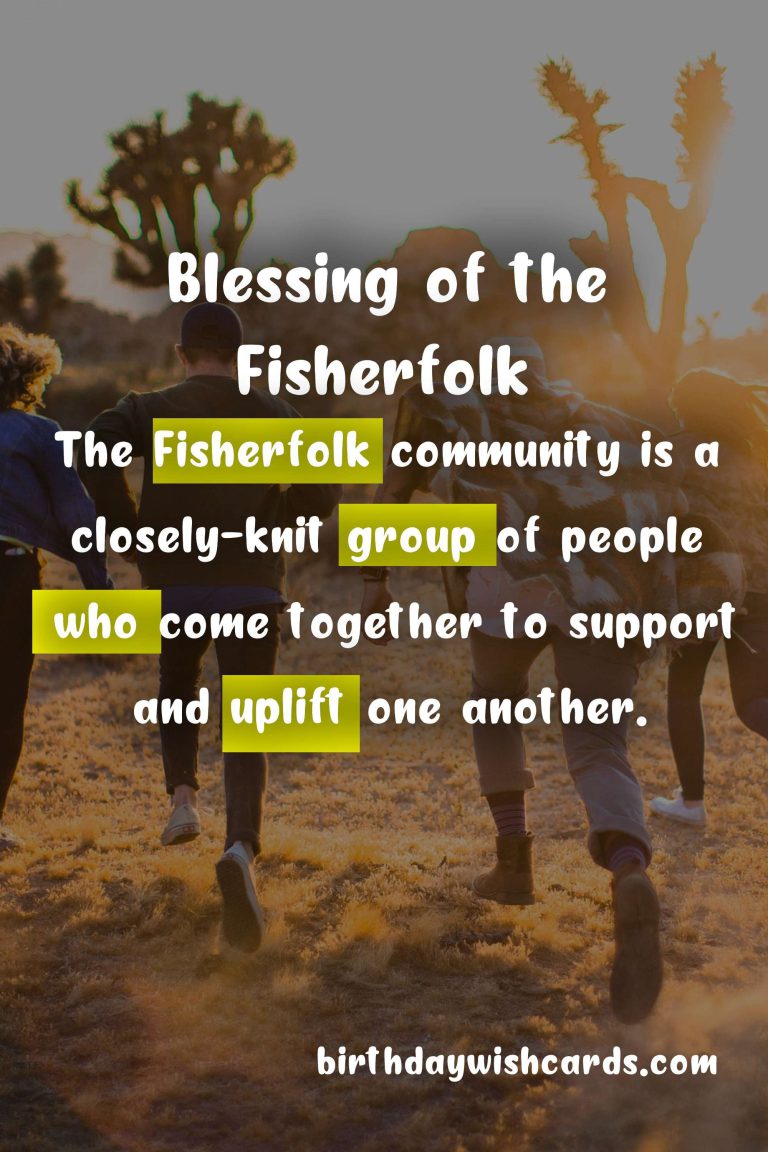 Celebrating and Blessing the Fisherfolk Community in June