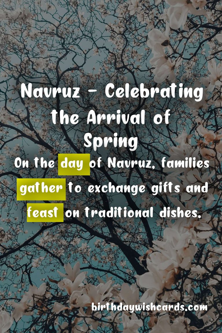 Navruz – Celebrating the Arrival of Spring