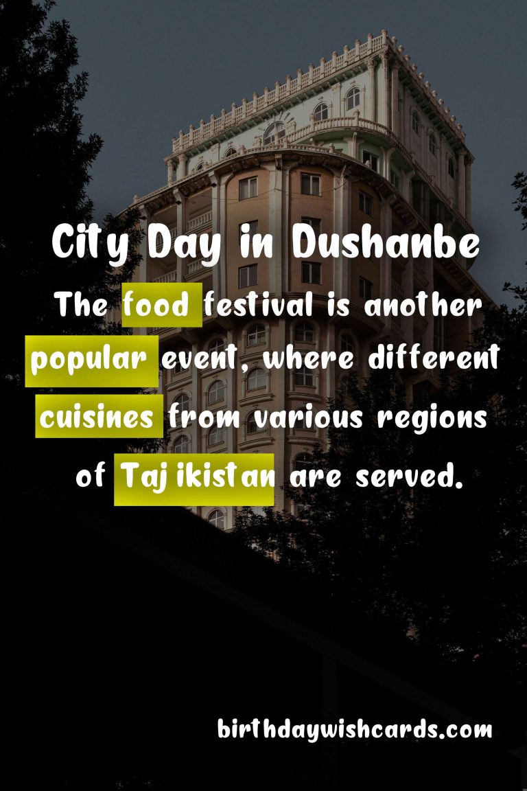 City Day (Dushanbe) – September 15
