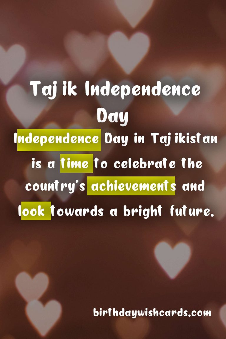 Tajikistan Celebrates Independence Day on September 9