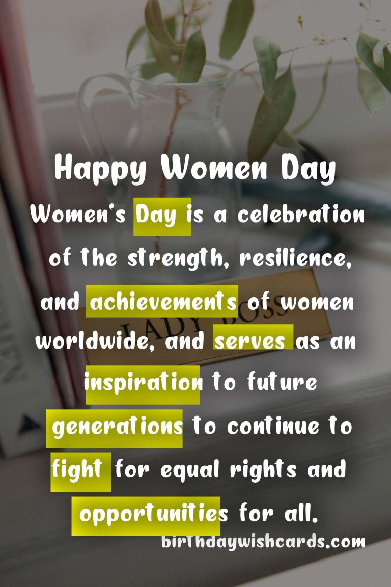 Women’s Day – Celebrating the Empowerment and Achievements of Women Worldwide