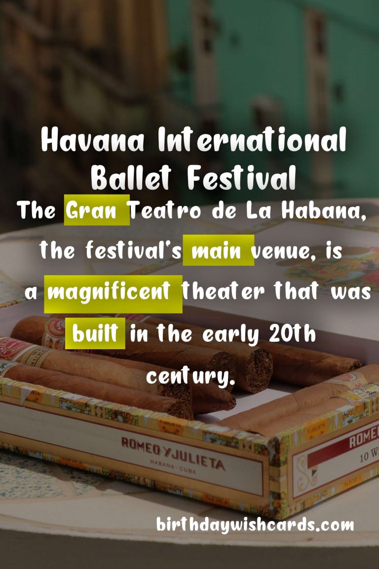 Havana International Ballet Festival – October