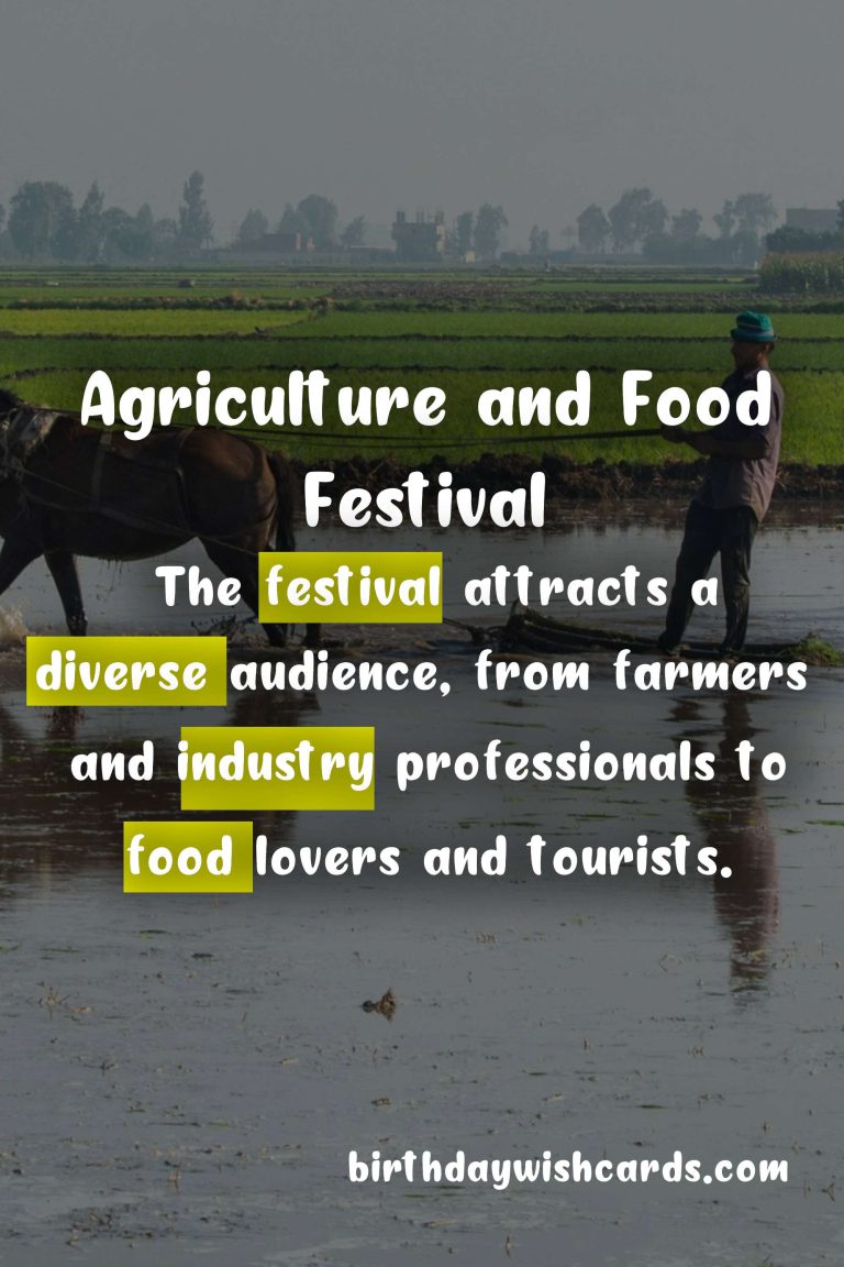Agriculture and Food Festival – June 26Revolution and Youth Day (January 14)