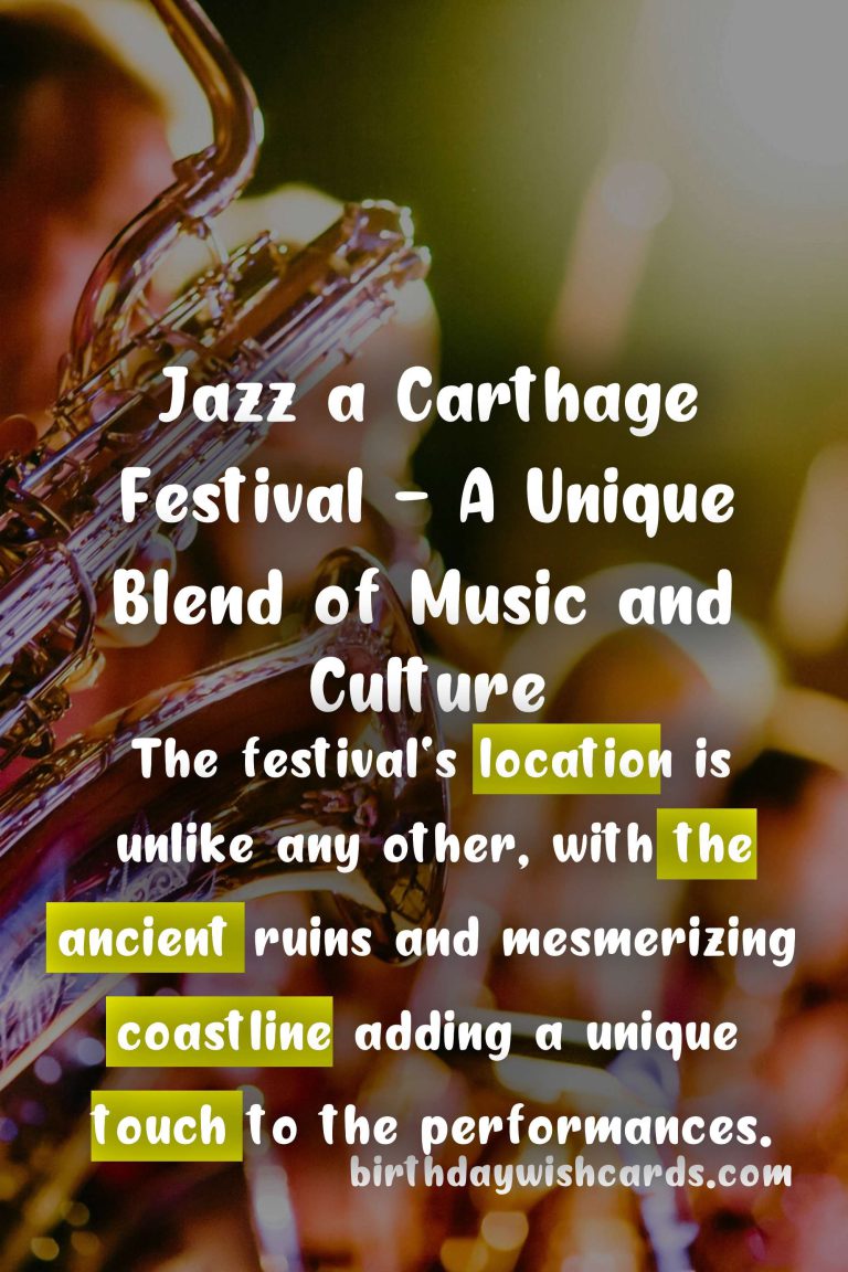 Jazz a Carthage Festival (April) – The Jazz Celebration in Tunisia
