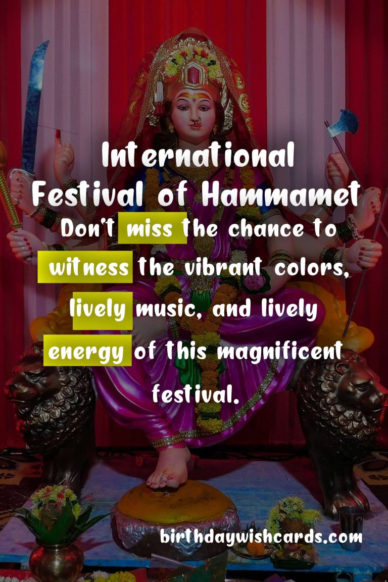 Experience the Vibrant International Festival of Hammamet (July-August)