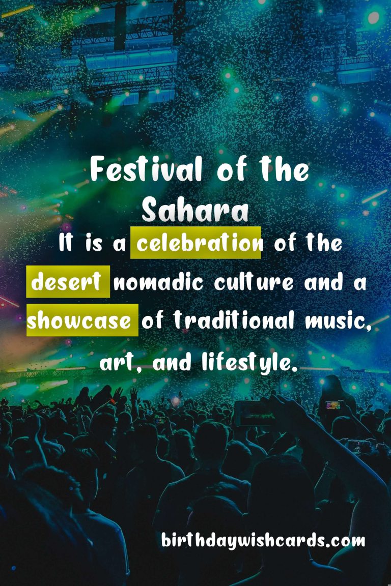 Celebrate the Festive Season with Festival of the Sahara (December)
