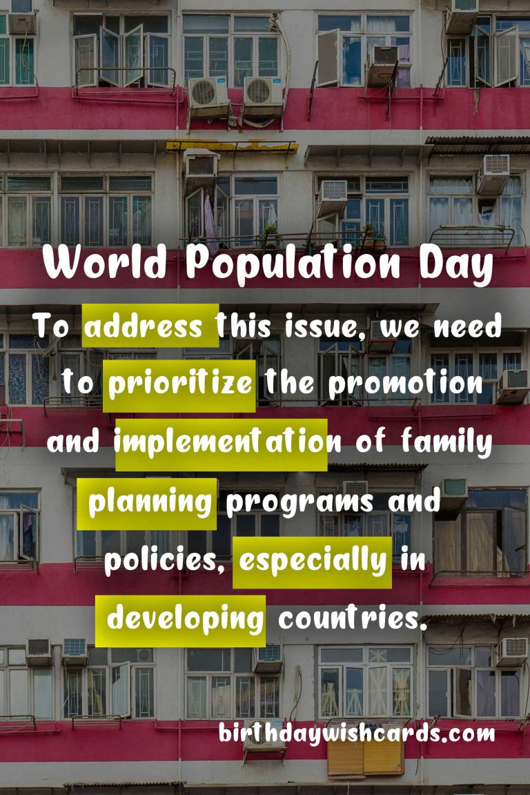 World Population Day: How We Can Overcome the Challenges of Overpopulation