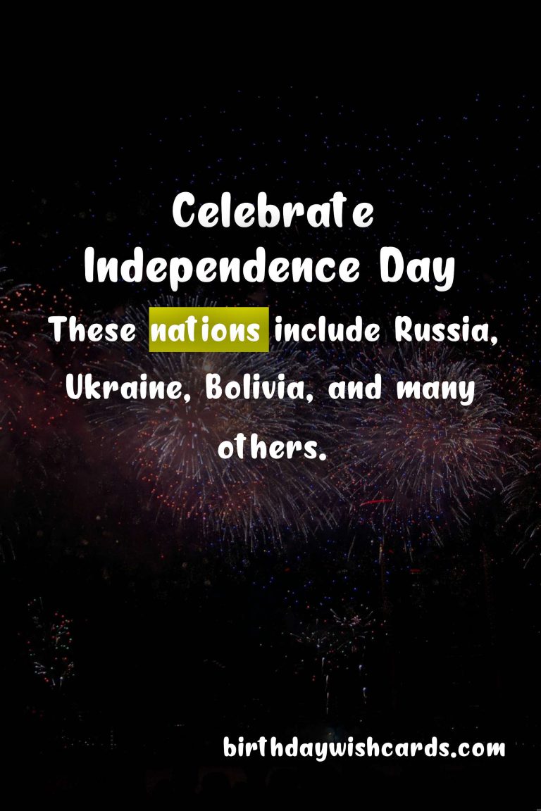 August 24 – Independence Day