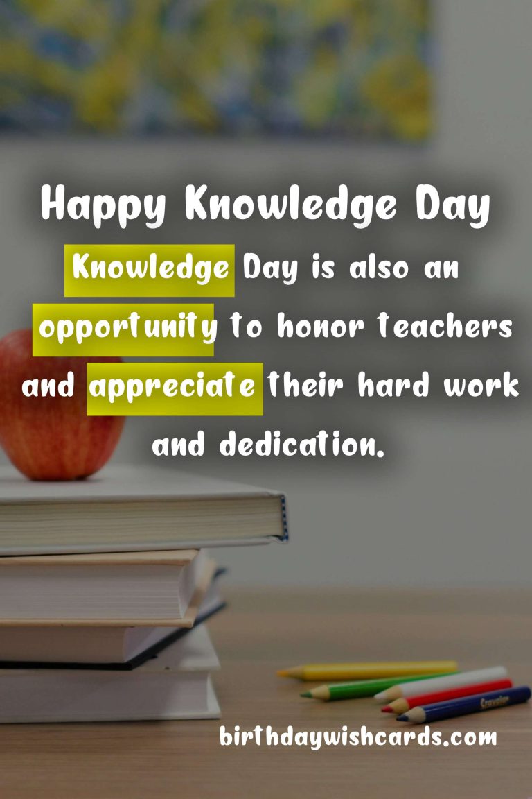 September 1 – Knowledge Day: Celebrating Education and Growth