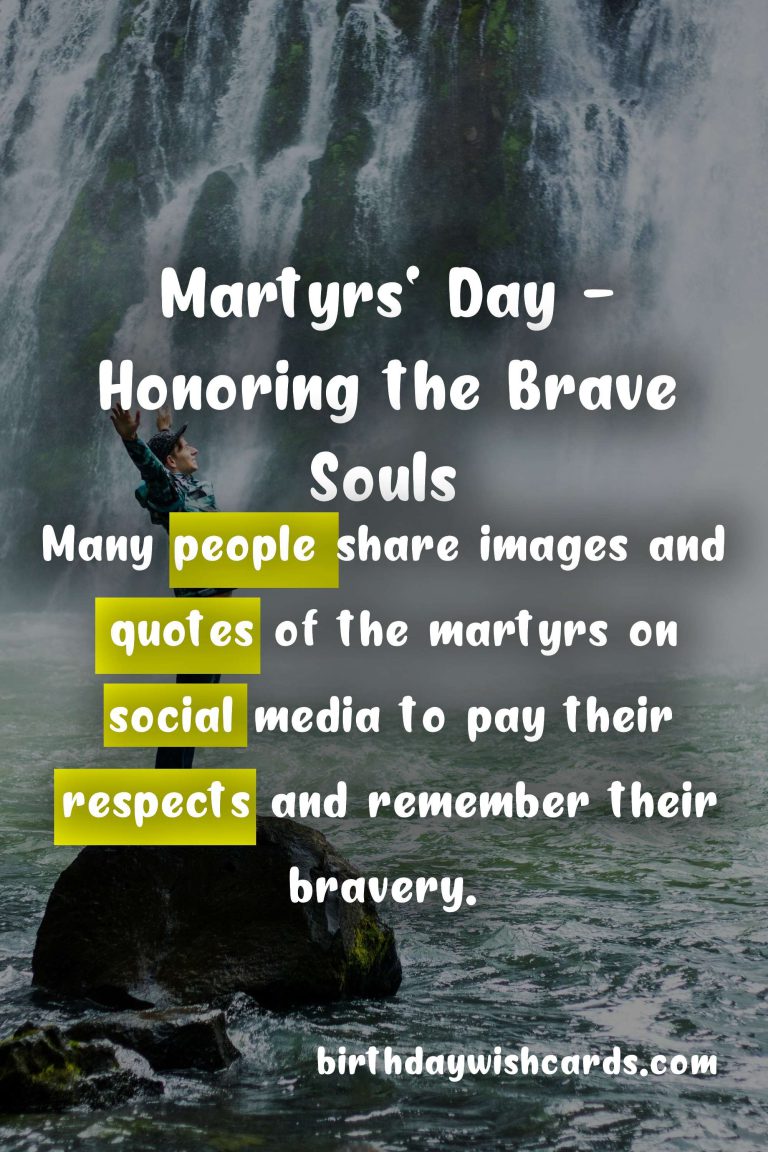 Martyrs’ Day – Honoring the Brave Souls Who Sacrificed Their Lives on June 20