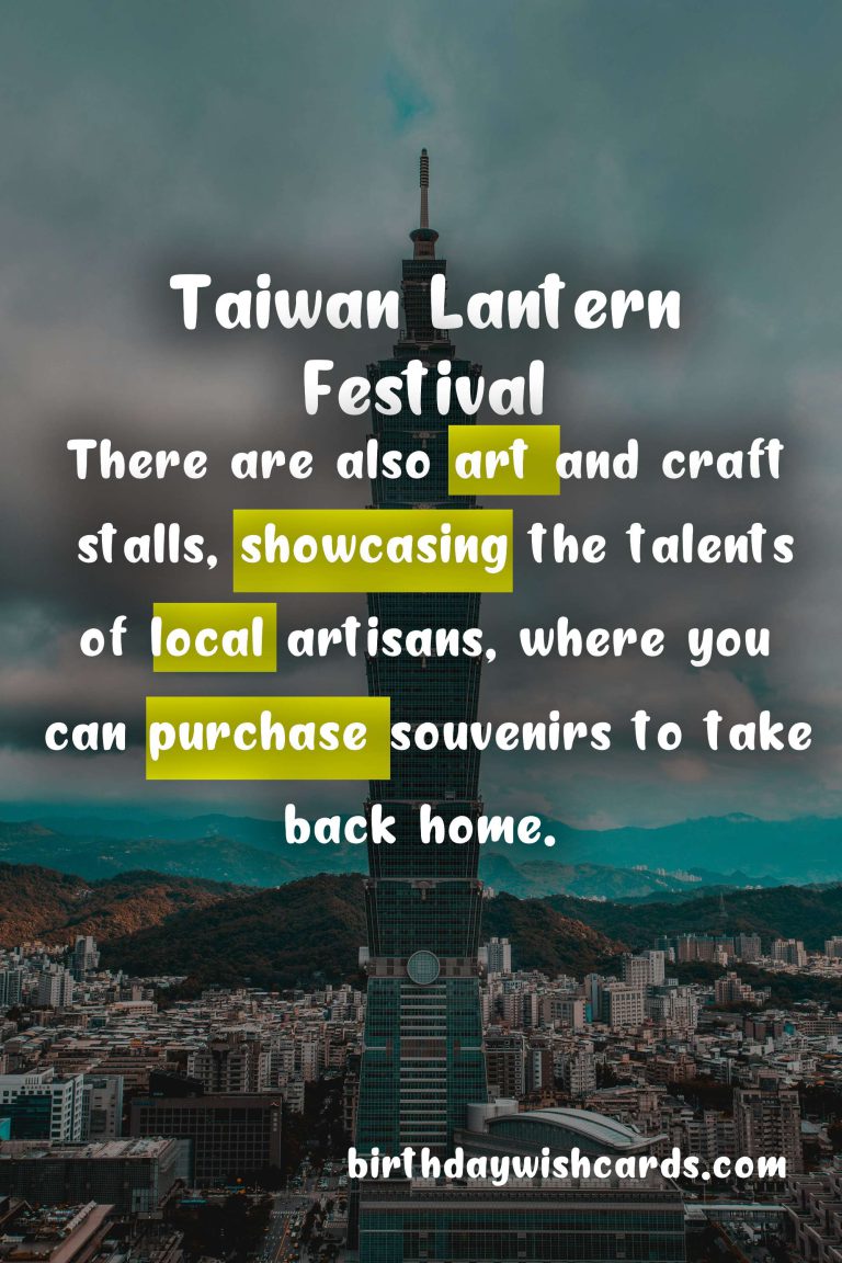 Experience the Magic of Taiwan Lantern Festival (February/March)