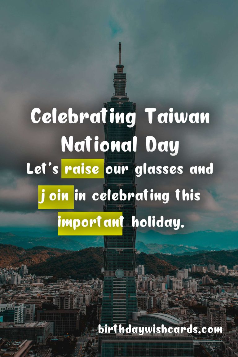 Celebrating Taiwan National Day on October 10