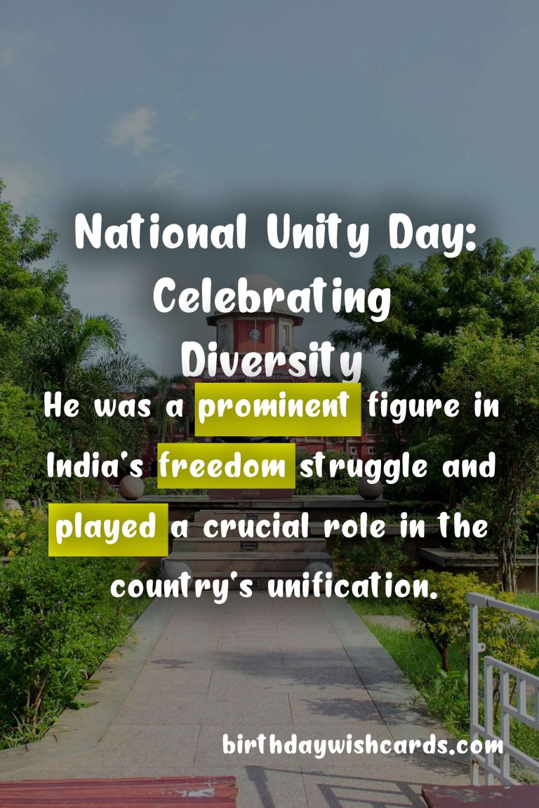 National Unity Day – November 28: Uniting a Diverse Nation