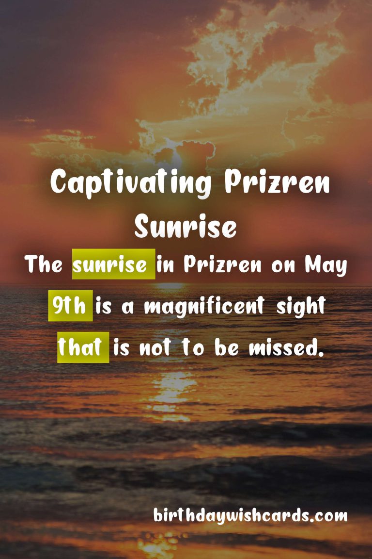 Captivating Prizren Sunrise - May 9