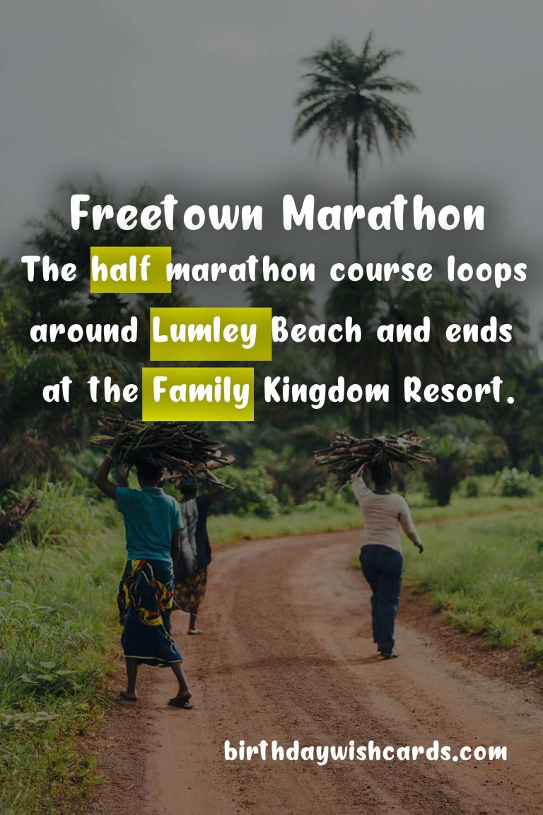 January 7 - Freetown Marathon: A Celebration of Unity and Resilience