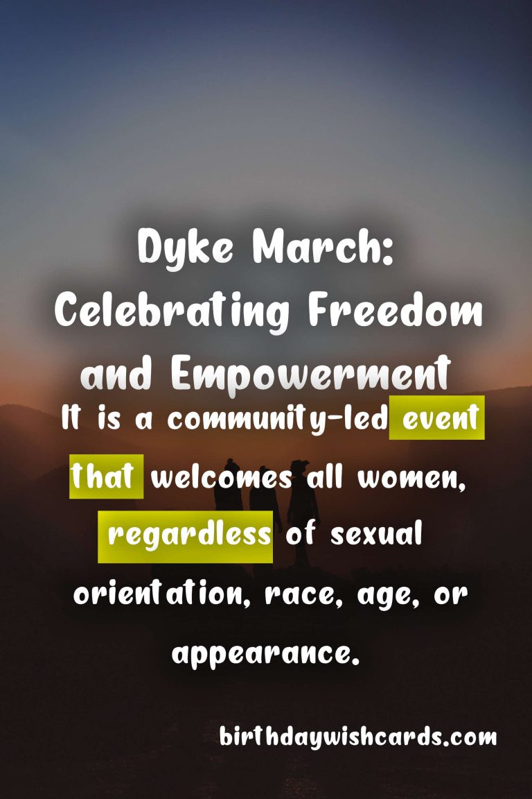 June 7 - Dyke March: Celebrating Freedom and Empowerment