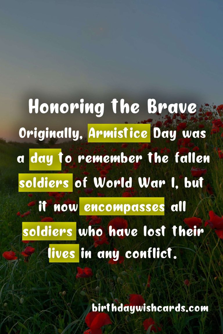Honoring the Brave: A Look at November 11 - Remembrance Day