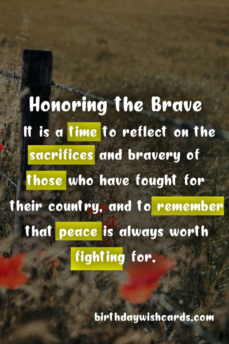 Honoring the Brave: A Look at November 11 – Remembrance Day