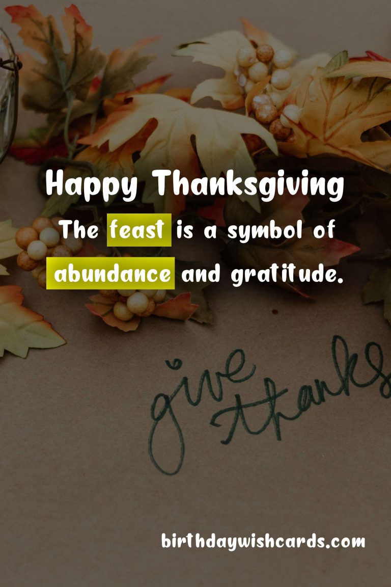 November 26 – Thanksgiving Day