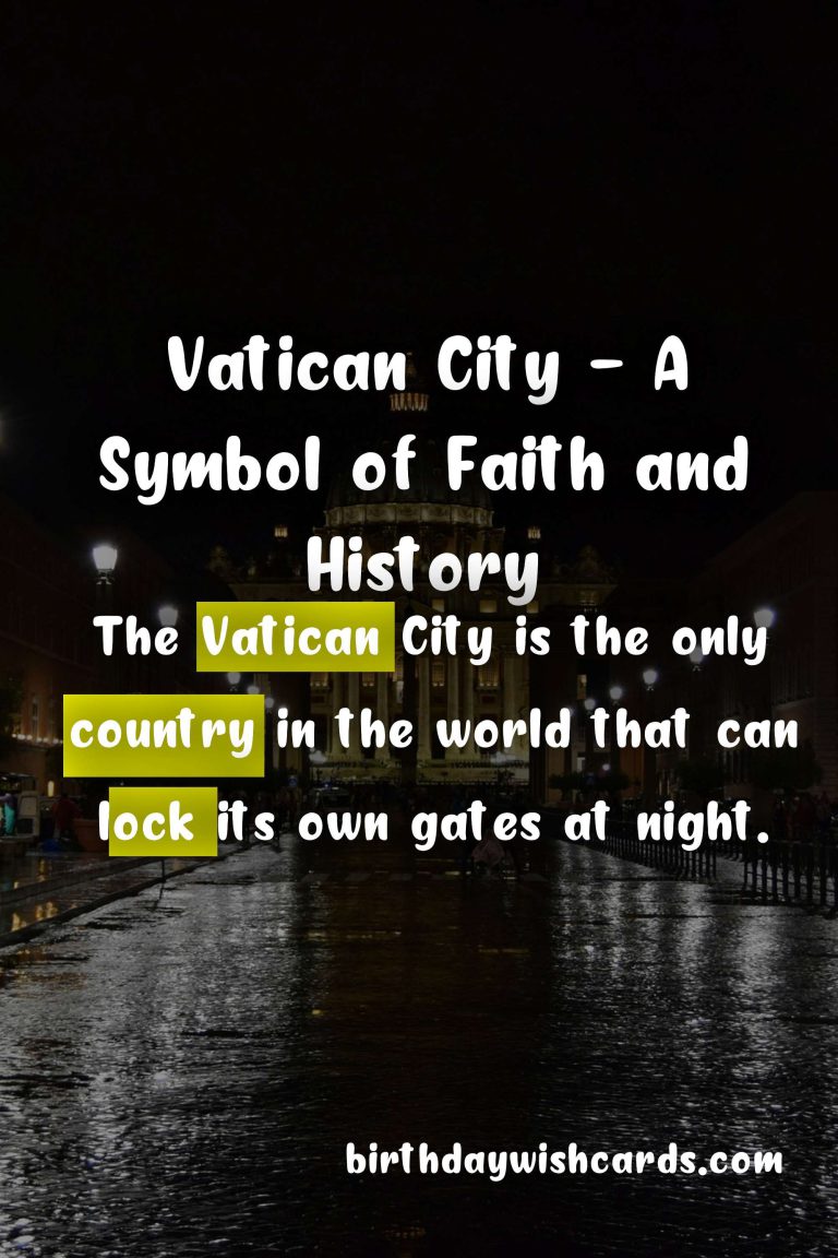 Anniversary of the Foundation of Vatican City – April 21