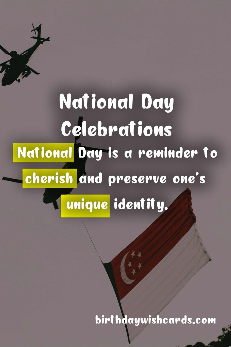 Celebrate August 11- National Day with Pride and Joy