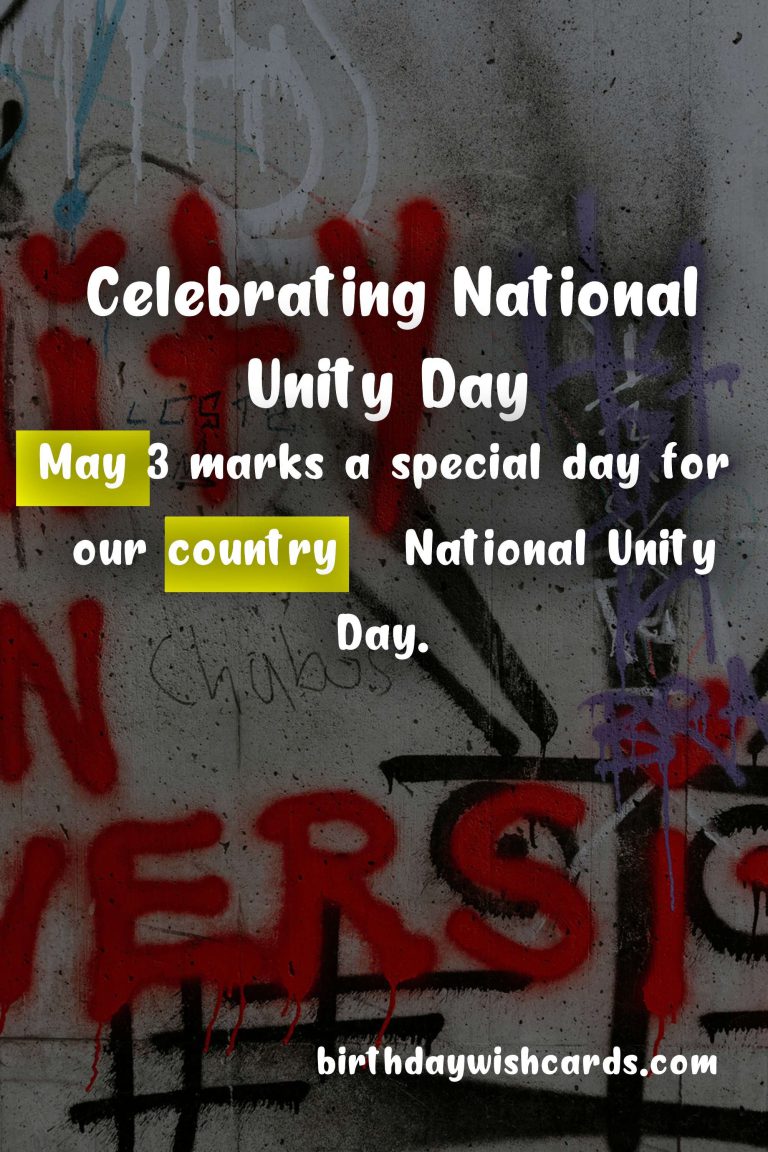 National Unity Day: Celebrating Diversity and Harmony