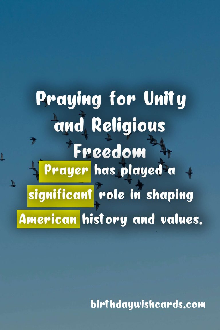 National Day of Prayer – Remembering and Celebrating on November 1st