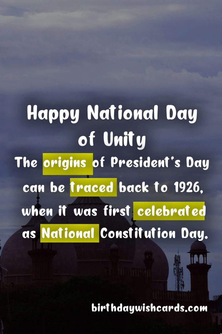 Celebrate President’s Day – November 1 with a Patriotic Spirit