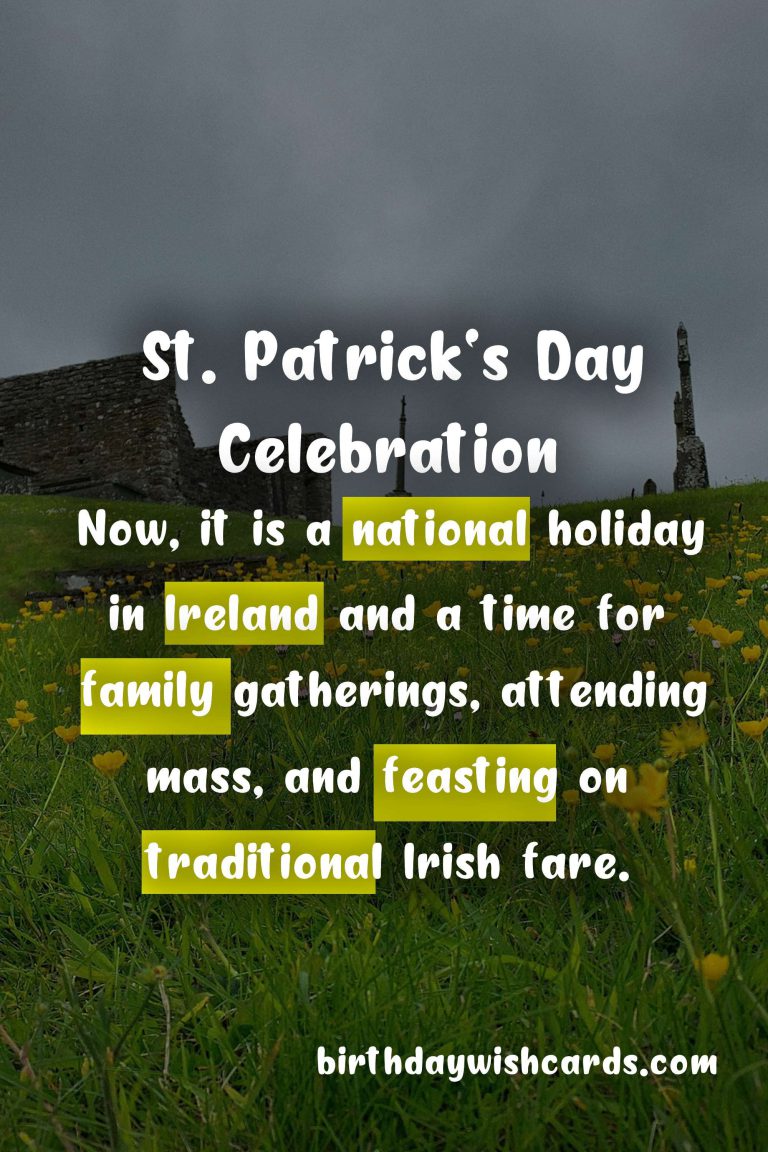 St. Patrick’s Day – March 17: A Festive Celebration of Irish Culture