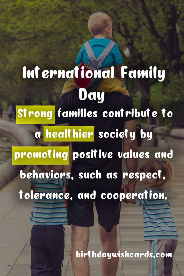 May 15: International Family Day