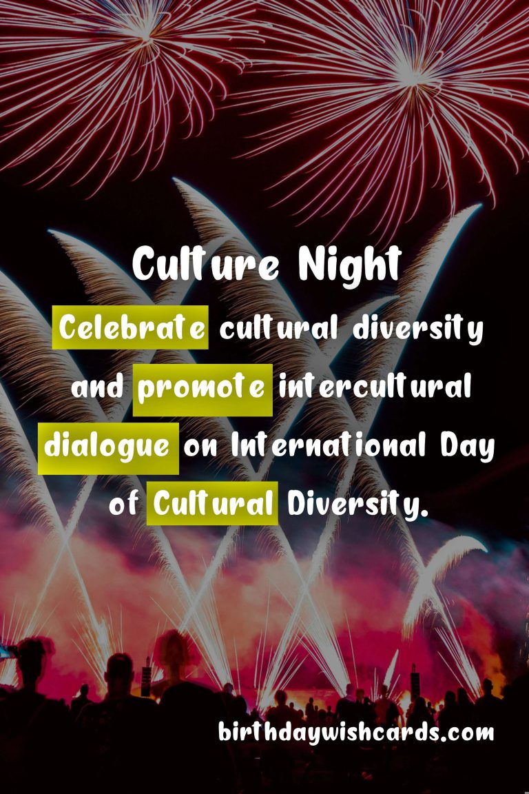 Celebrate Culture Night on 15 October