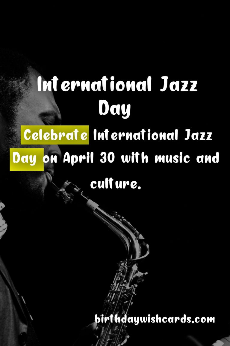 Celebrate International Jazz Day – April 30 with These Exciting Events!