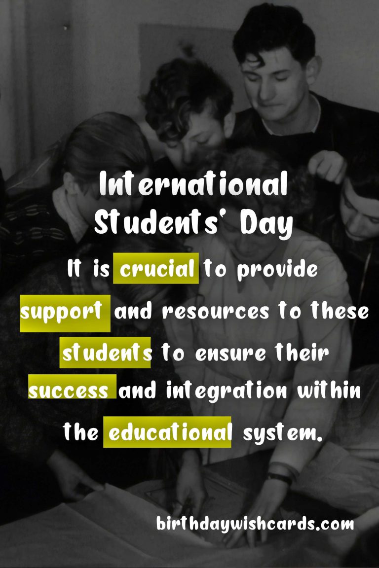 International Students’ Day – November 17: A Celebration of Diversity and Unity