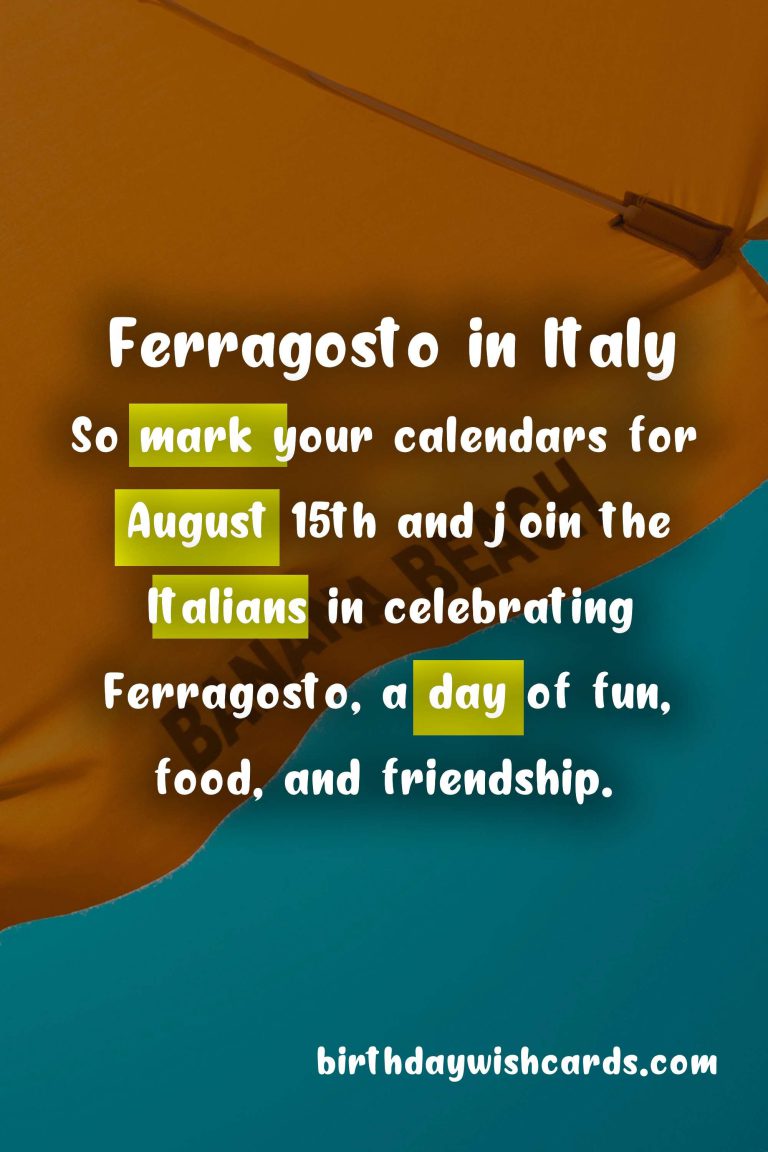 Ferragosto: Celebrating August 15th in Italy
